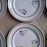 Set of 6 St Amand Christiane Céramon plates