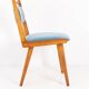 Vintage light blue velvet chair, mid-century, Europe, 1960s.
