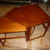 BR Gelsted Scandinavian teak nesting table BR Gelsted Denmark