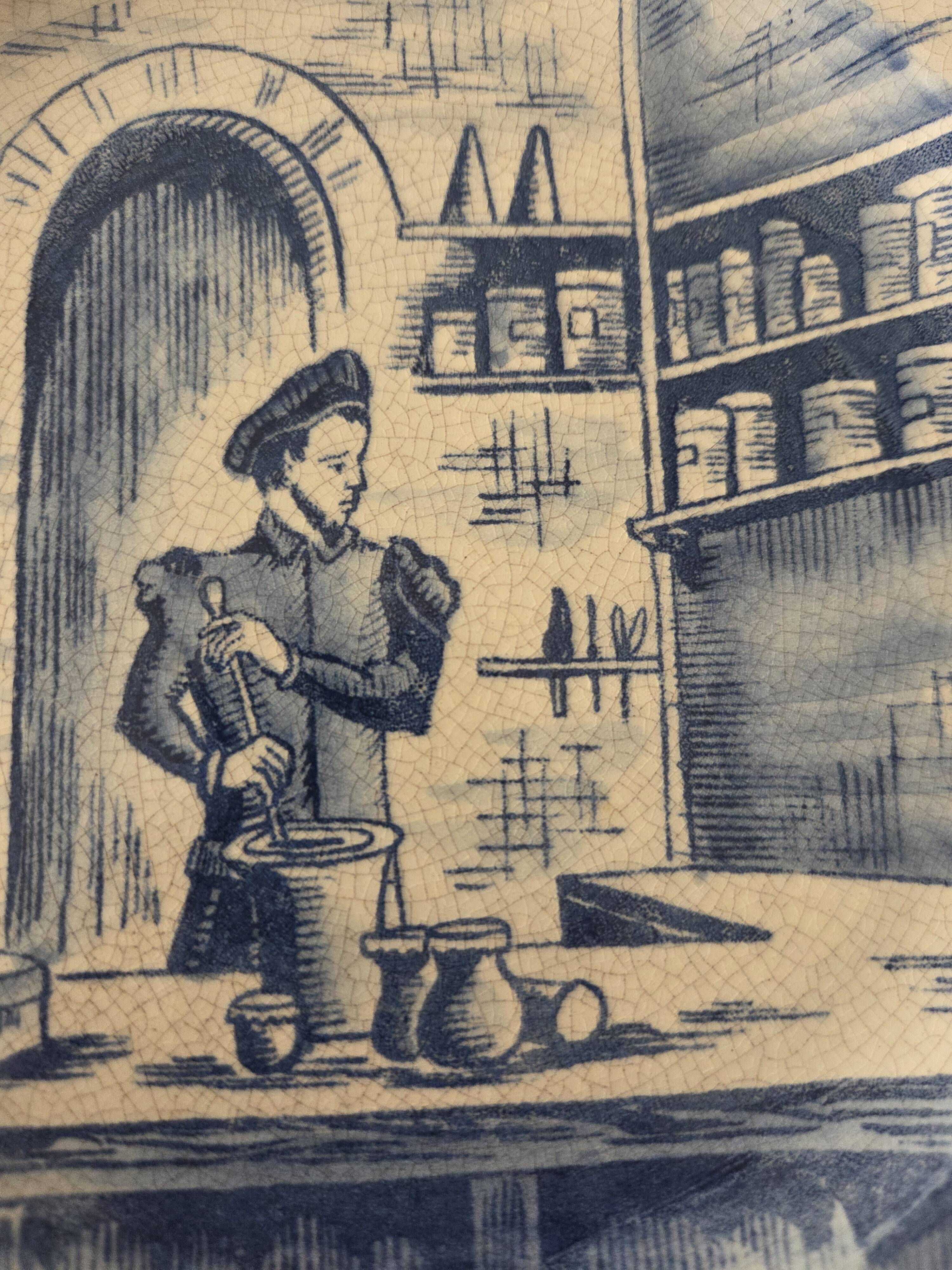 Almi handmade faience plate