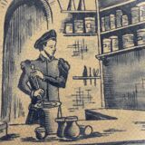 Almi handmade faience plate