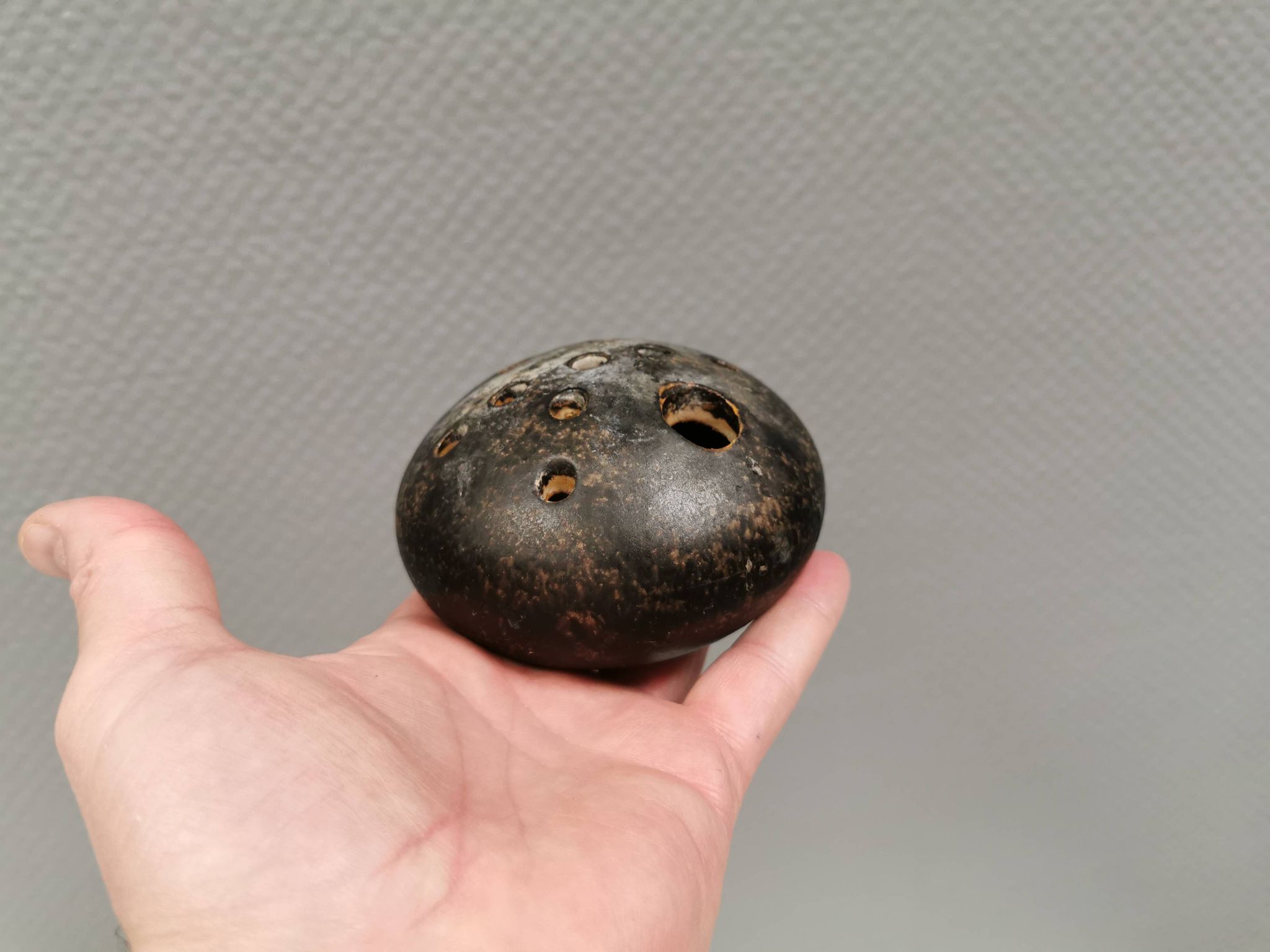 Delicious "mushroom" vase with several "holes"  Danmark 1980s