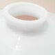 Suspension brass opaline lace beige glass