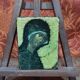Set of 3 paintings reproduction of religious icons on wood