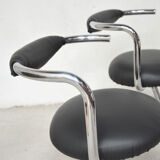 4 chaises Cobra par Giotto Stoppino, 1960