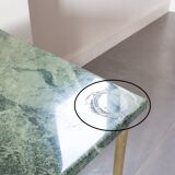 Green marble coffee table