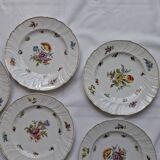 8 assiettes anciennes porcelaine fine de Saxe