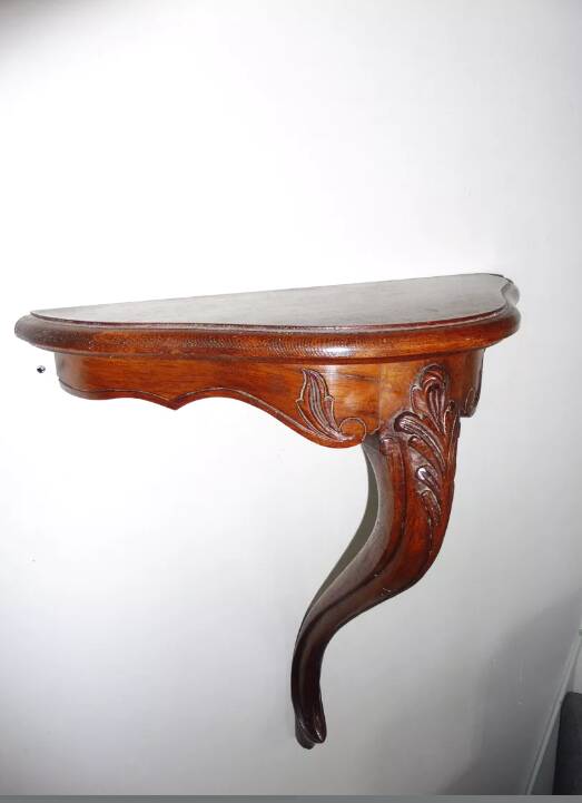 Petite console d'entrée en chêne massif.