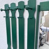 Pine coat rack and mirror