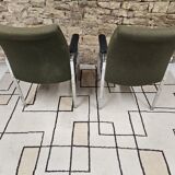 Pair of vintage office meeting chairs