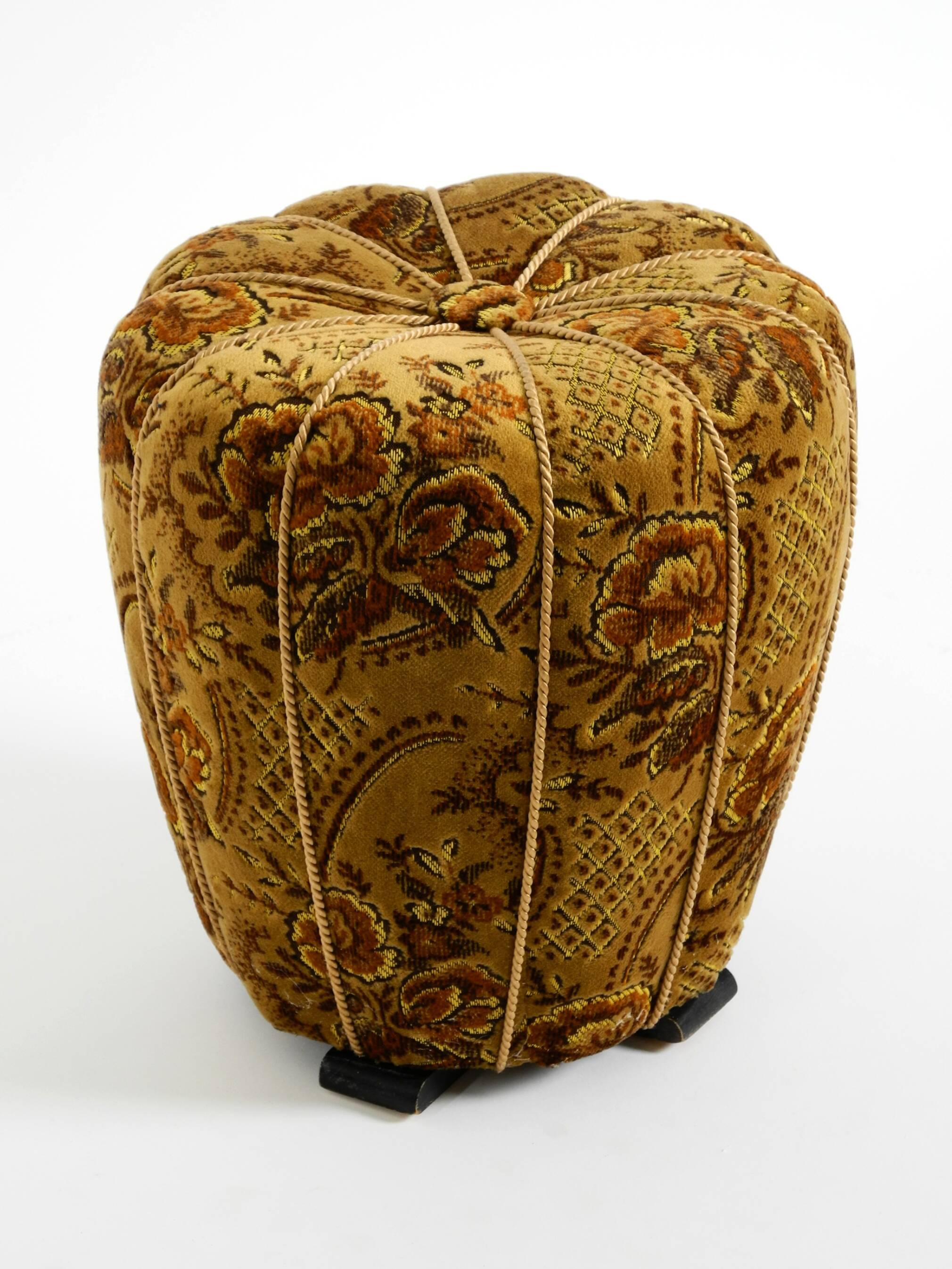 Original Pouf Stool by Jindrich Halabala from 1958 | Art Deco Bauhaus