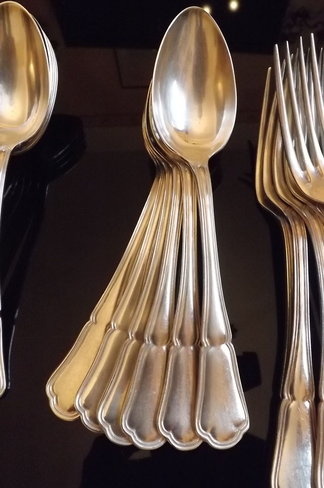 24 cutlery forks and spoons ercuis 20th