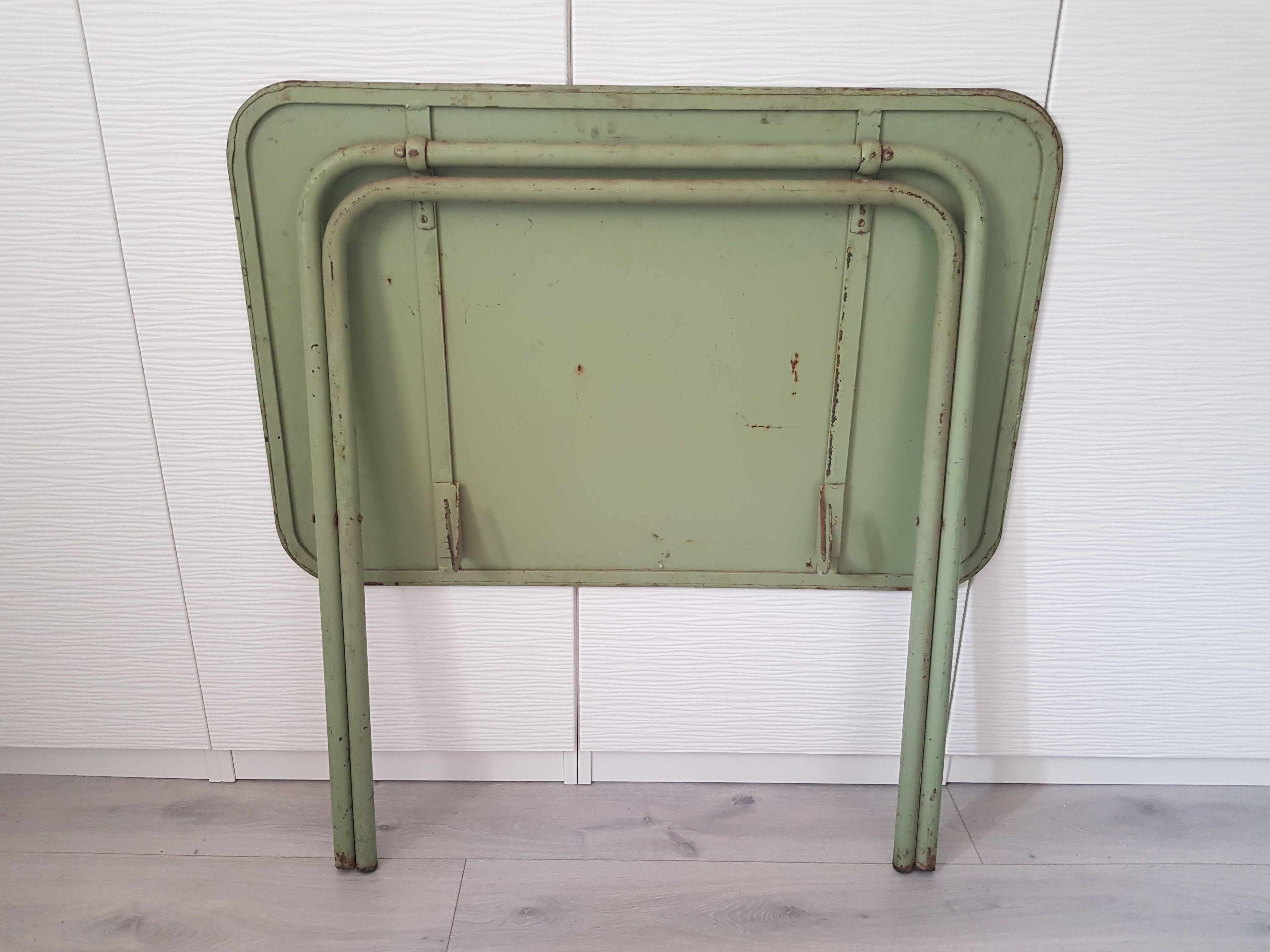 Industrial metal table