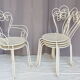 Lot of 6 metal garden seats