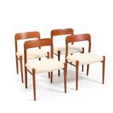 Set of Four Danish Dining Chairs by Niels Otto Møller Model No.75