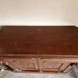 Mahogany and mahogany veneer sideboard - English work from the Victorian period - Circa 1870-1880