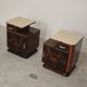 Pair of bedside tables by Jindrich Halabala for Up Zavody art deco 1950
