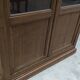 Trompe l'oeil painted library in the style of oak, circa 1870