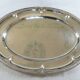 Large oval silver-plated metal platter by Wiskemann (Belgium - Brussels)