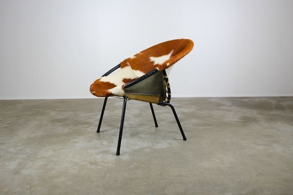 Leather balloon chair 1950