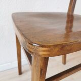 Vintage Wooden Dining Chair: Tyrolean Farmhouse Bistro, 1970s