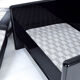 Black Leather Simone Armchair by Ufficio Progetti Gavina for Simon International