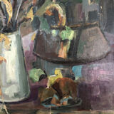 Tableau nature morte signé J.Ouvrier