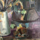Tableau nature morte signé J.Ouvrier