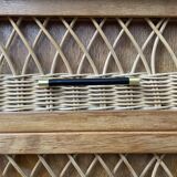 Rattan chest of drawers 3 drawers 1960