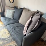 Large Roche Bobos 4-seater fabric sofa