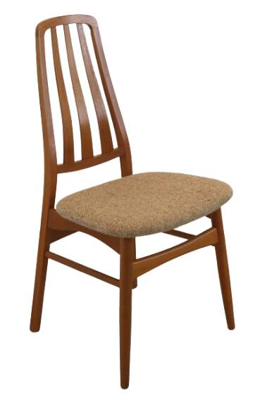 Set van 4 teak deense Vamdrup eetkamerstoelen 'Rudbol'