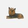 Ceramic Yorkshire Terrier lying down signed made in Italy