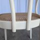 Vintage Thonet Style Dining Chair: White Beech Bentwood Cane Seat
