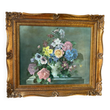 Bouquet of flowers signed Harold Clayton