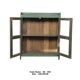 Antique teak sideboard (original light green patina)