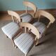 Chaises bistrot rayures beiges