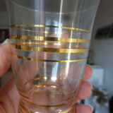 11 verres avec dorure