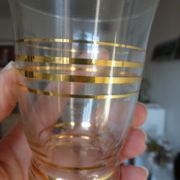 11 verres avec dorure