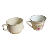 Lot 2 tasses à café chevreuse Gien Sarreguemines