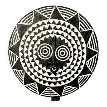 Masque solaire tribal Ø40cm — Le cinquième rituel