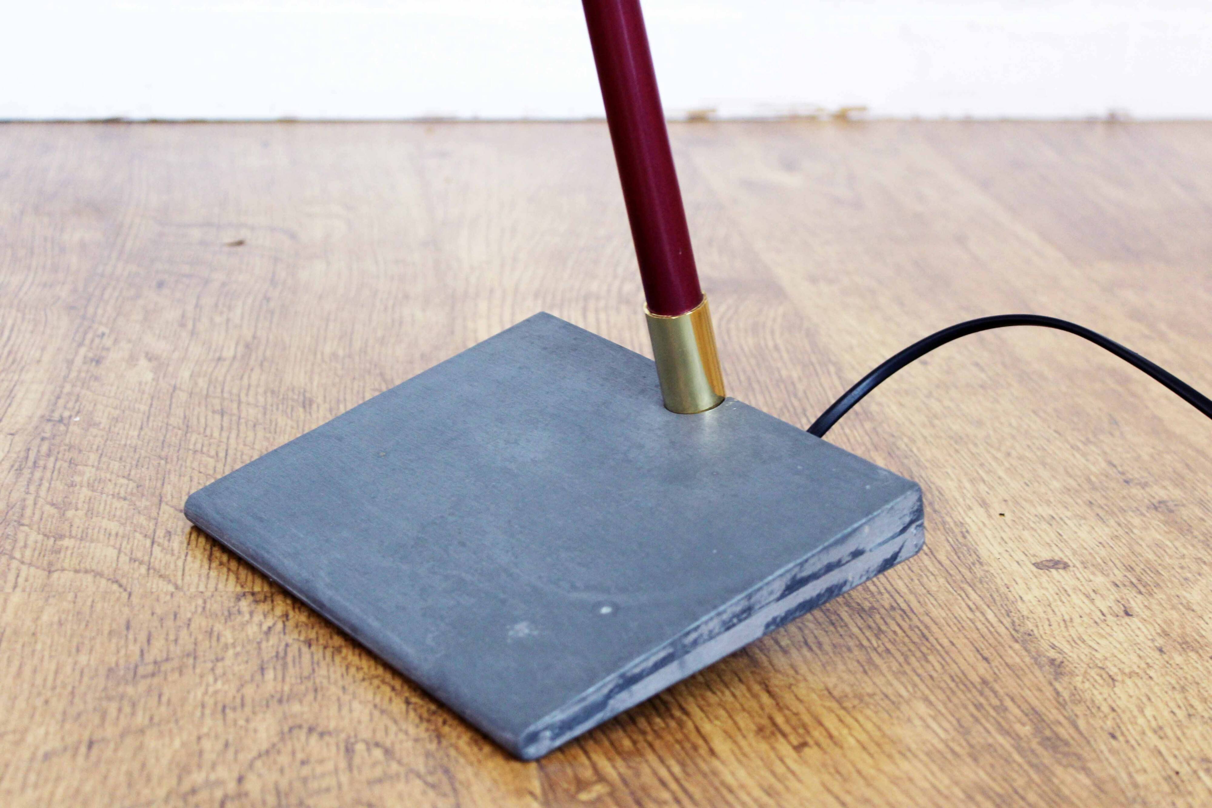 Modernist carbon floor lamp