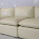 Set of 5 leather armchairs, France 80