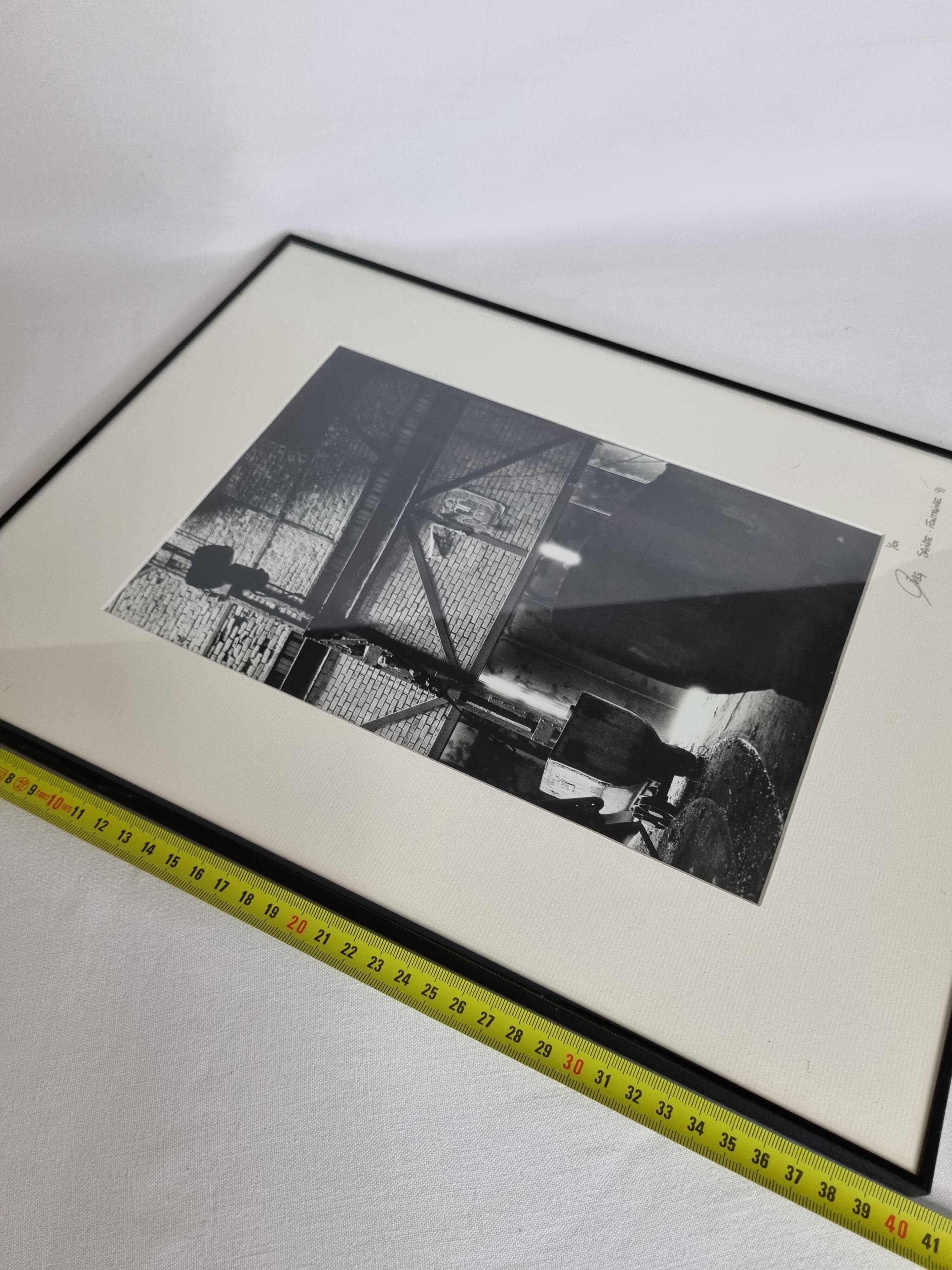 Industrial photography, disused factory, metallurgy, signed and numbered, 40 cm