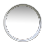 Gilac round wall mirror in white plexi
