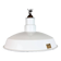 Industrial White Enamel Factory Pendant Lamp from Quadrangle Mfg. Co.,1960s