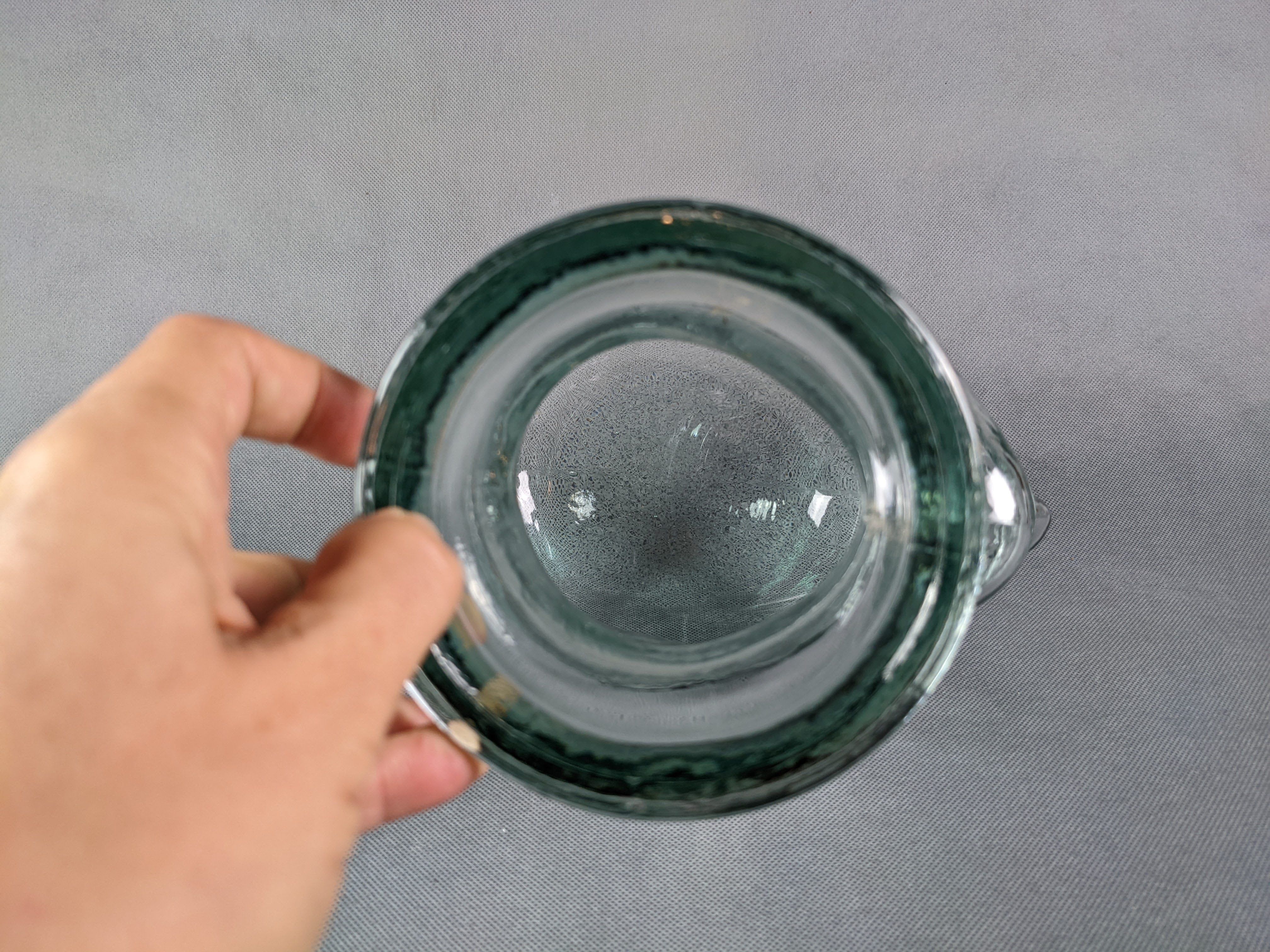 Glass head, hat holder or decoration, 70s-80s