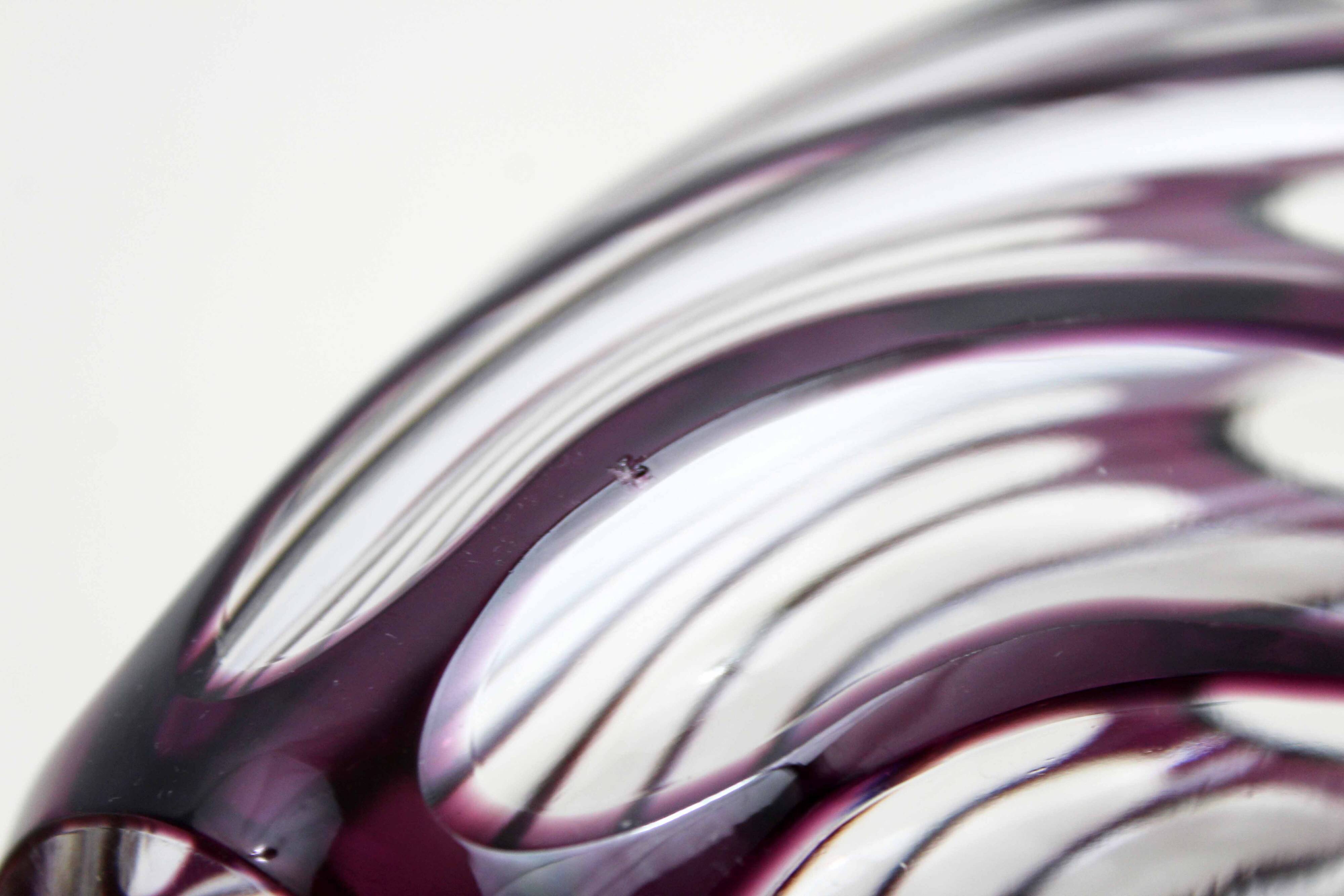 Bohemian crystal vase Johannes Oertel & co Haida