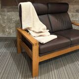 Danish two-seater leather sofa B. Morgensen