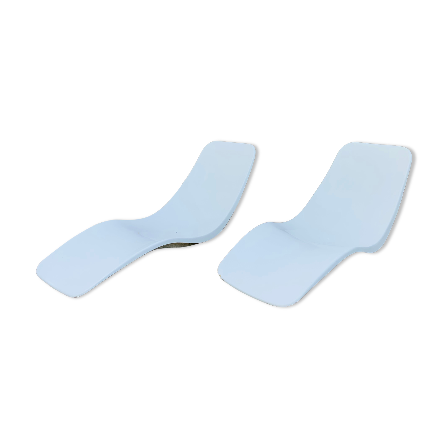 Pair of Eurolax R1 sunbeds by Charles Zublena