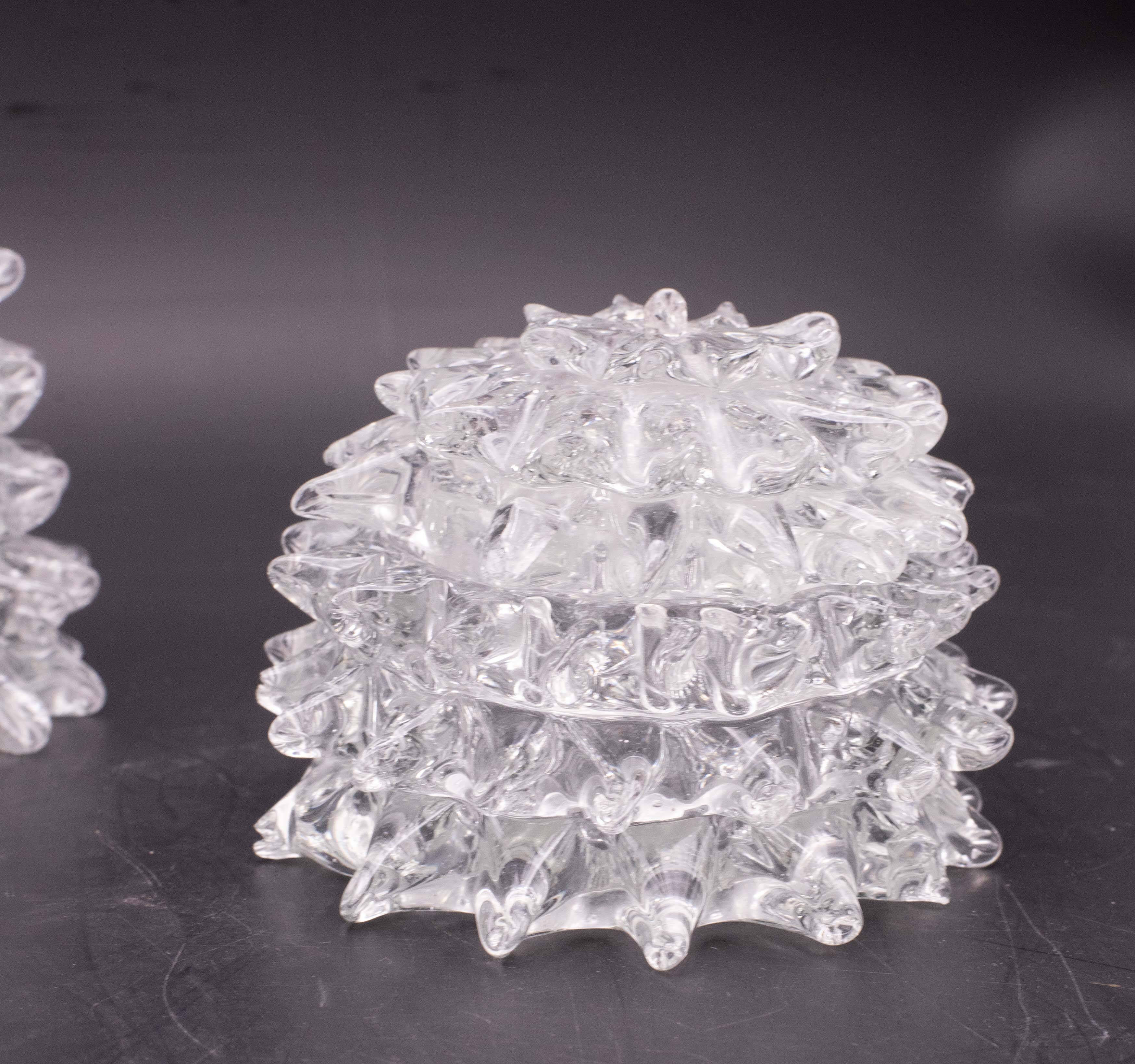 Set of 3 Ercole Barovier Rostrato Murano Italian Glass Vase for Barovier &